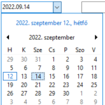 Egyedi szoftverfejlesztés: dátum kiválasztás